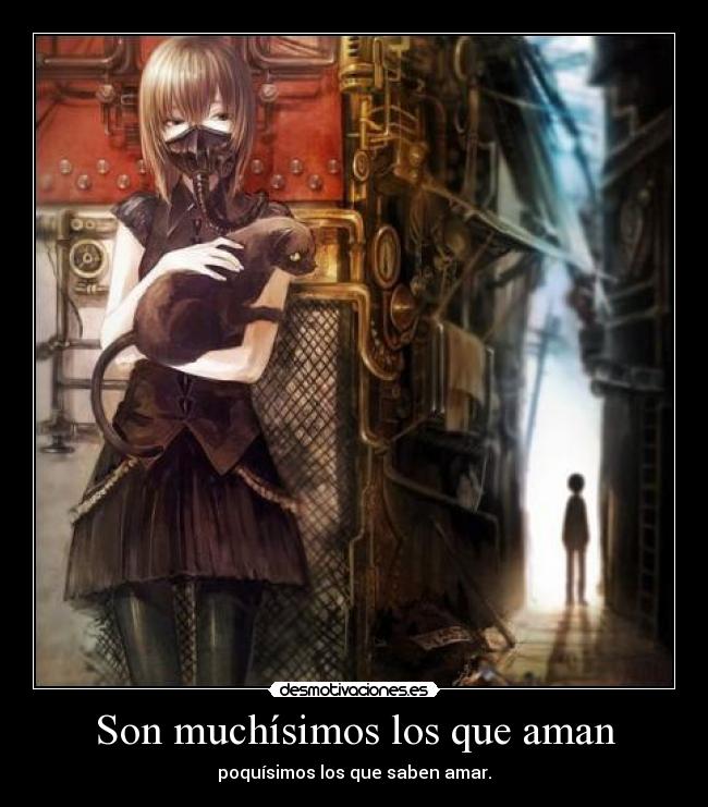 Son muchísimos los que aman - poquísimos los que saben amar.