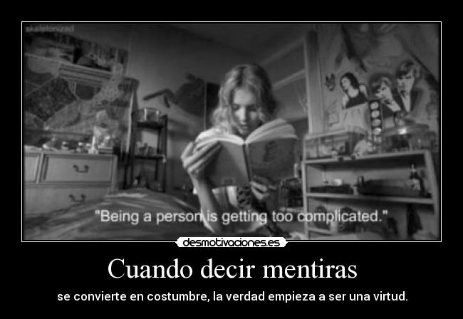 Cuando decir mentiras - 