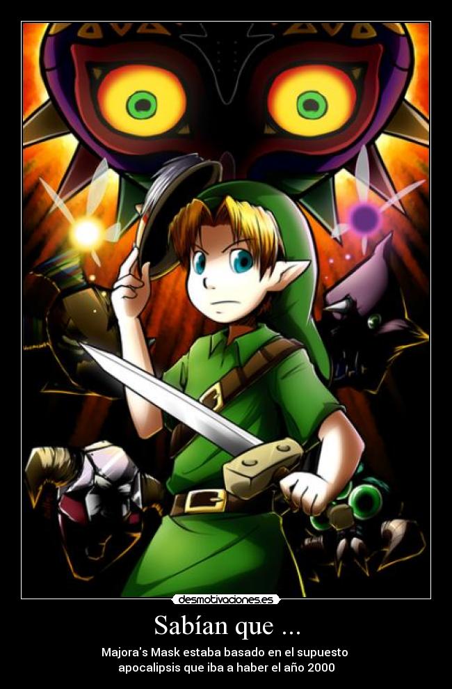 Sabían que ... - Majoras Mask estaba basado en el supuesto
apocalipsis que iba a haber el año 2000