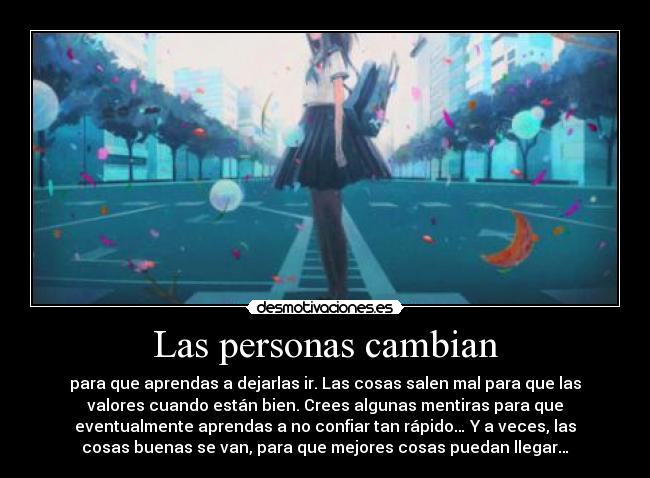 Las personas cambian - 