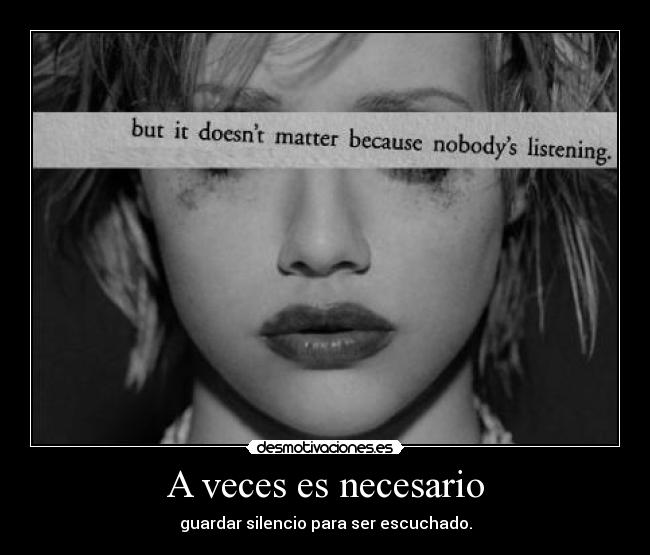 A veces es necesario - 