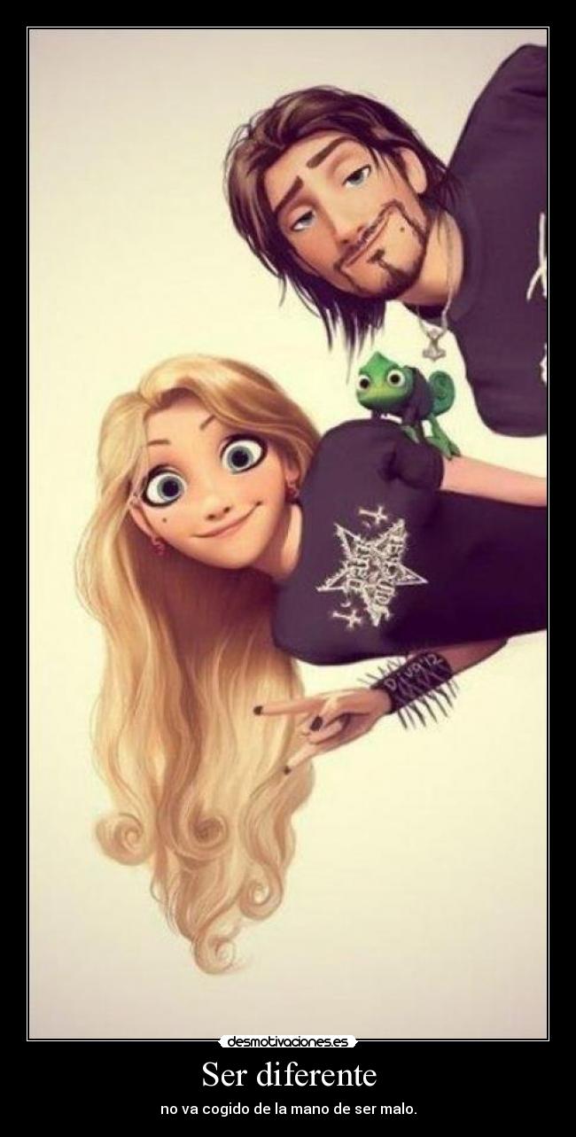 Ser diferente - no va cogido de la mano de ser malo.