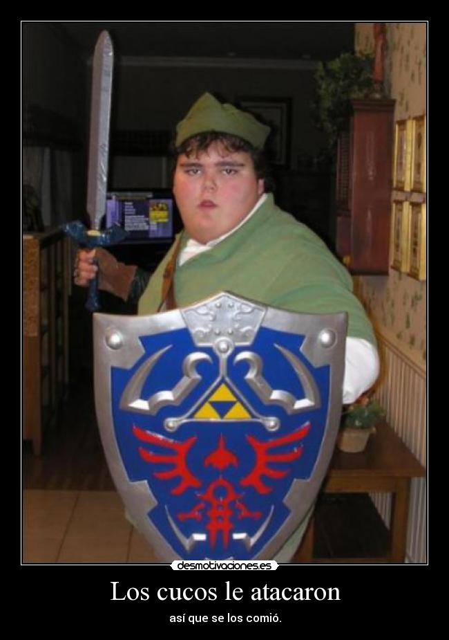 Los cucos le atacaron - así que se los comió.