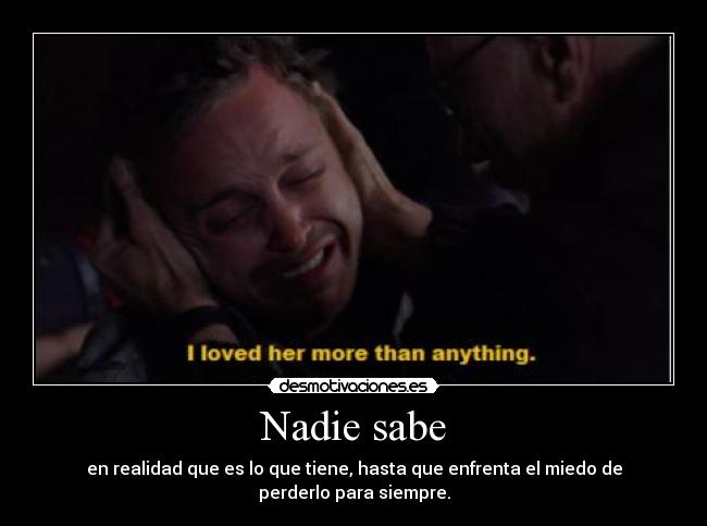 Nadie sabe -