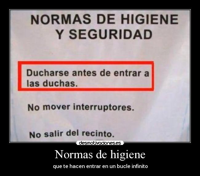 carteles normas higiene desmotivaciones