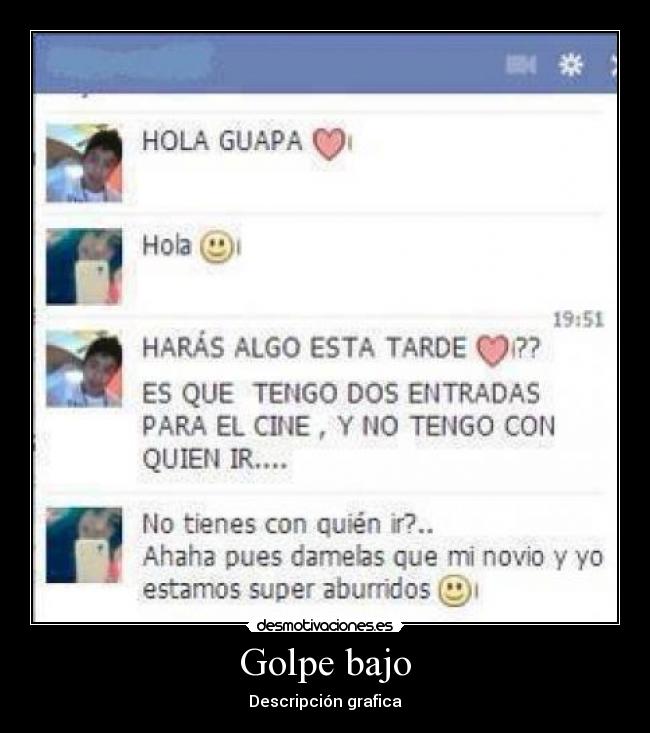 Golpe bajo - Descripción grafica