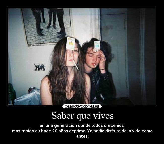 Saber que vives - 