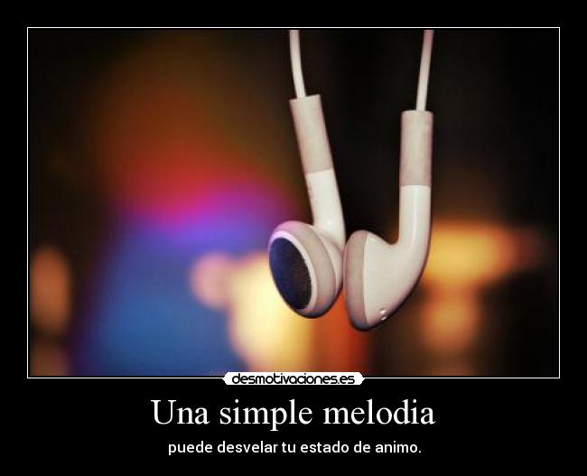 Una simple melodia - puede desvelar tu estado de animo.