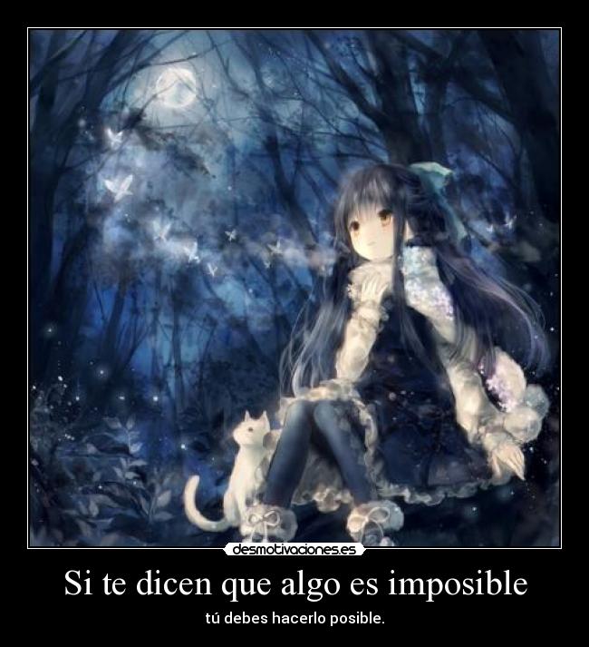 carteles imposible anime desmotivaciones