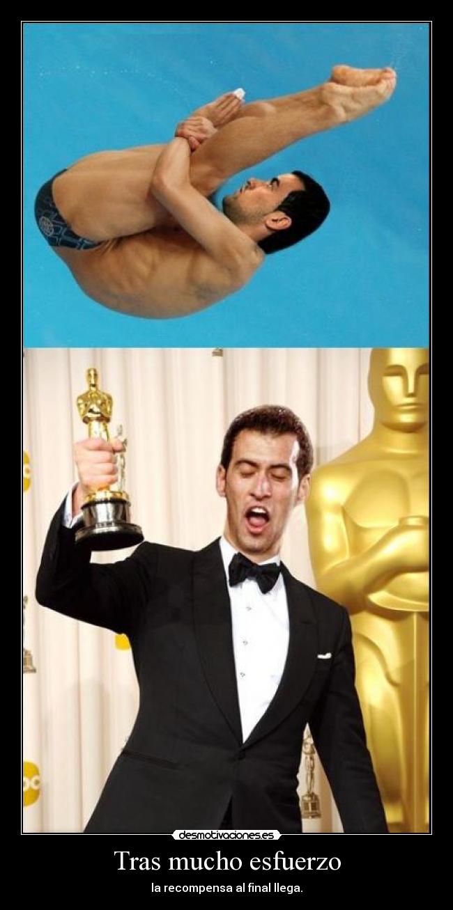 Tras mucho esfuerzo -