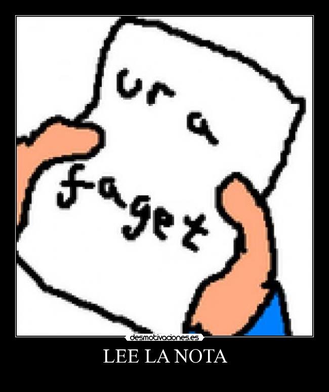 LEE LA NOTA - 