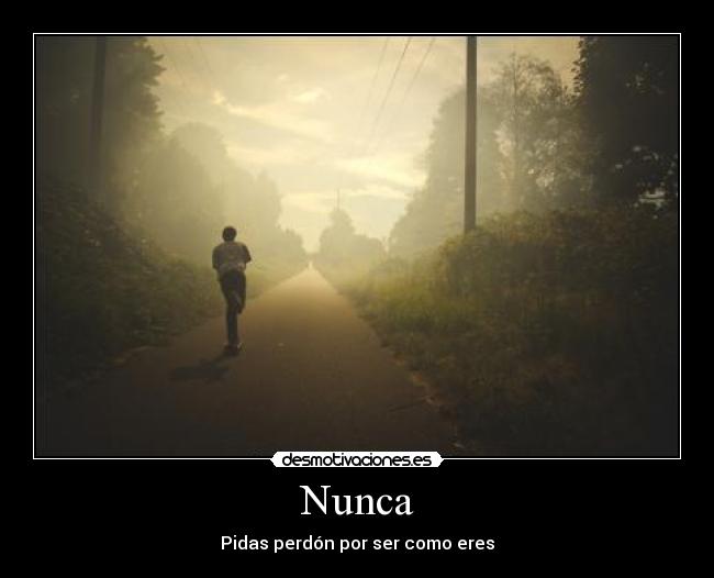 Nunca - Pidas perdón por ser como eres