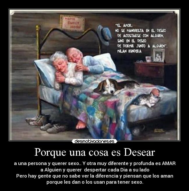 Porque una cosa es Desear - 