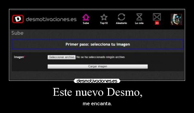 Este nuevo Desmo, - me encanta.