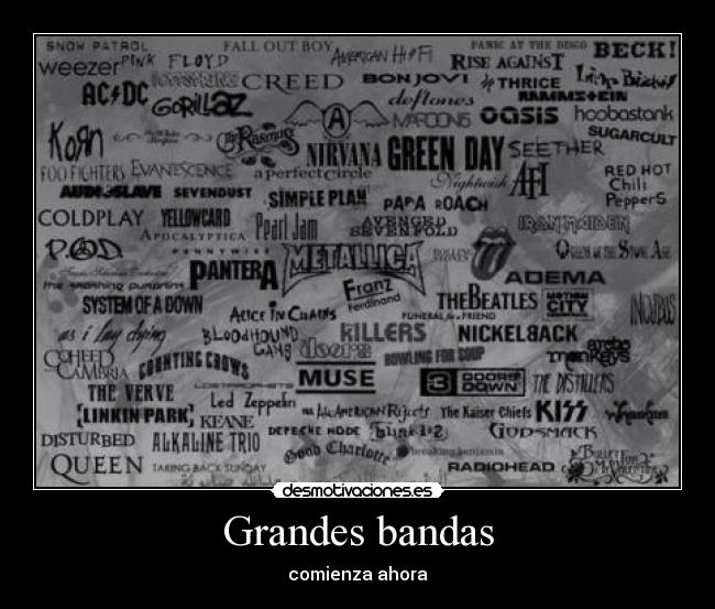 carteles rock desmotivaciones