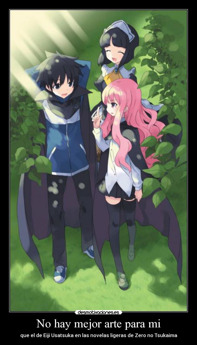 carteles arte zero tsukaima desmotivaciones
