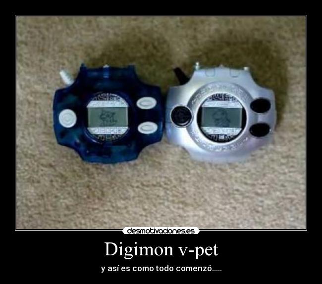 Digimon v-pet - y así es como todo comenzó.....