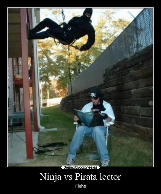 Ninja vs Pirata lector - Fight!