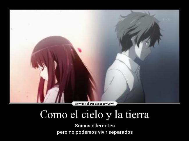 carteles anime hombre mujer diferencias que nos hacen uno thundercool desmotivaciones