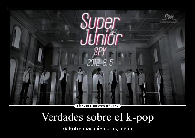 Verdades sobre el k-pop - 7# Entre mas miembros, mejor.