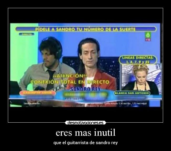 carteles sandro rey desmotivaciones