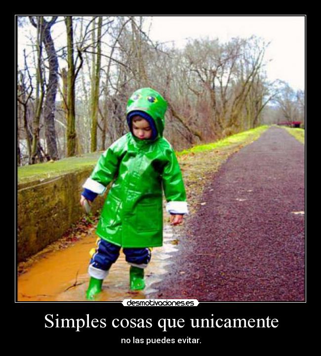 Simples cosas que unicamente - 