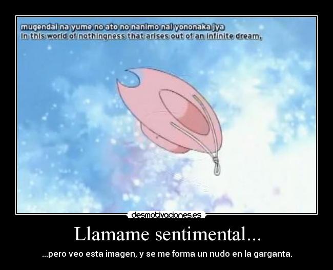 Llamame sentimental... - ...pero veo esta imagen, y se me forma un nudo en la garganta.