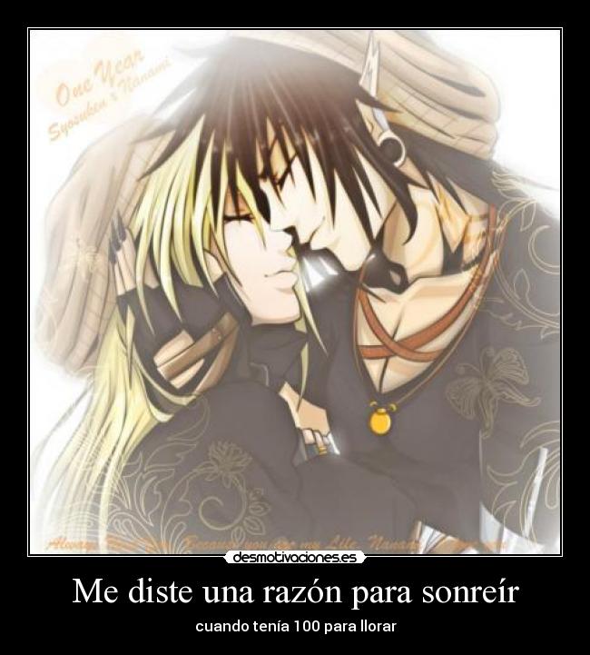 Me diste una razón para sonreír -