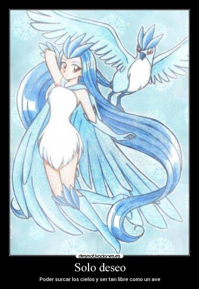 carteles anime articuno desmotivaciones