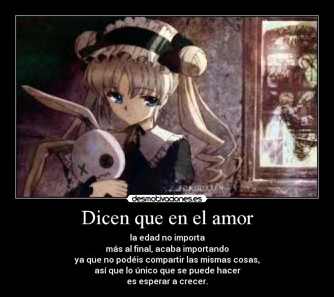 Dicen que en el amor -