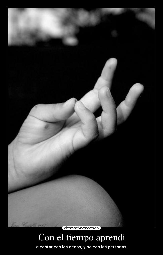 Con el tiempo aprendí - 