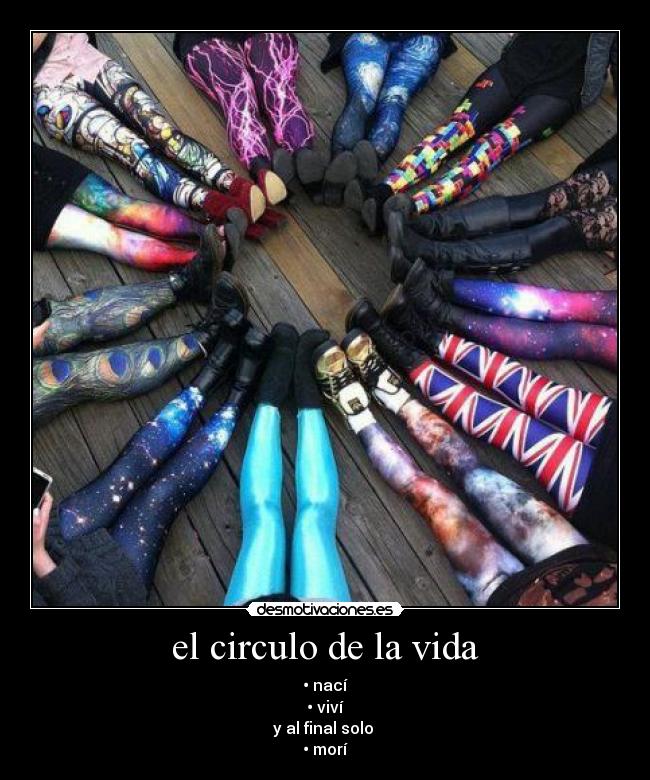 carteles vida este circulo vida solo tres partes desmotivaciones