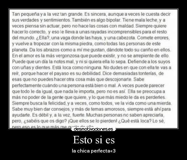 Esto si es - la chica perfecta«3
