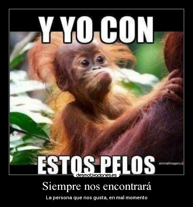 Siempre nos encontrará - La persona que nos gusta, en mal momento