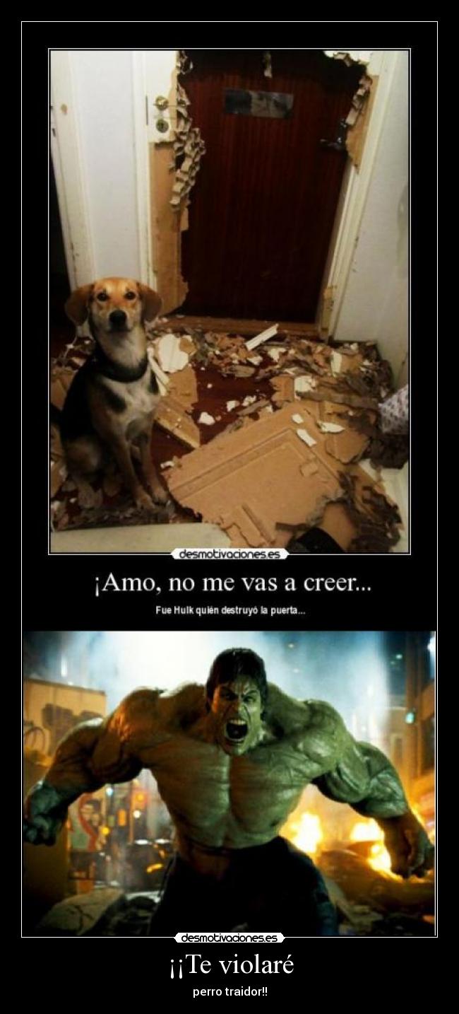 ¡¡Te violaré - perro traidor!!