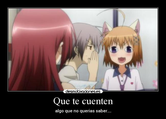 Que te cuenten - algo que no querias saber....