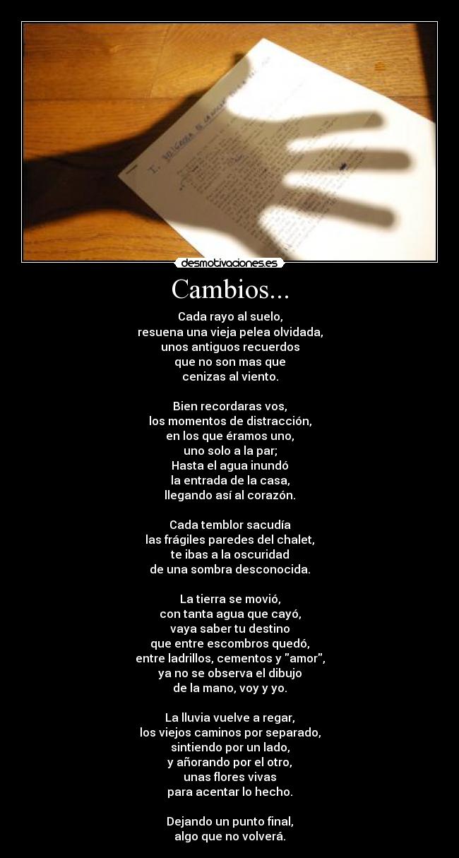 Cambios... -