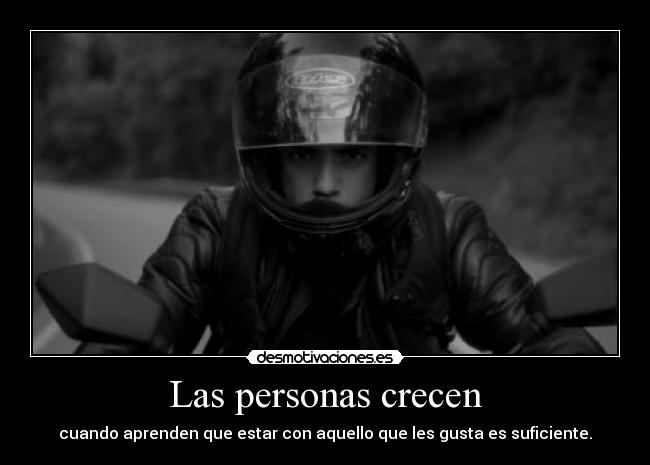 Las personas crecen -