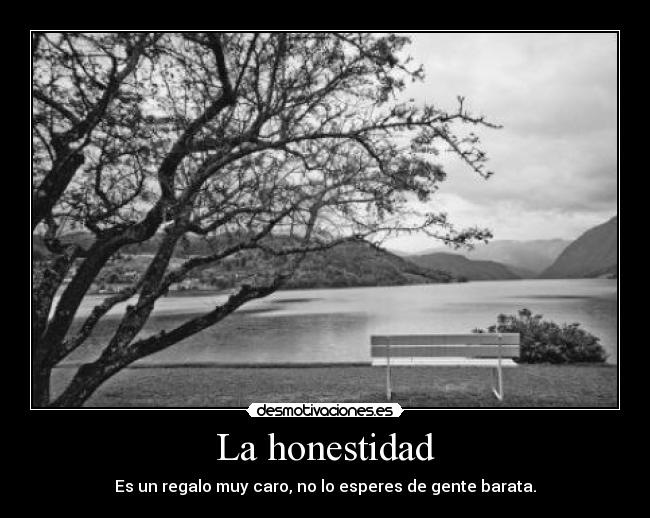 La honestidad -