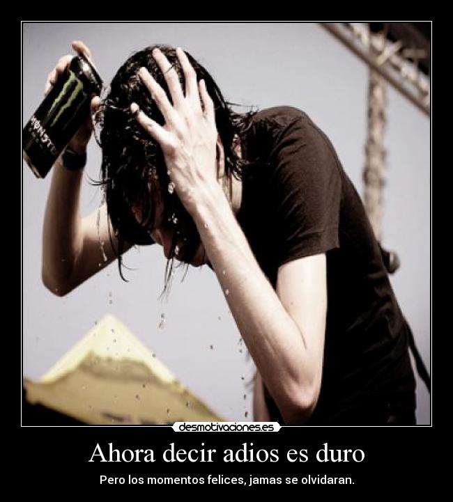 carteles decir adios duro monster los momentos felices jamas olvidaran chico desmotivaciones