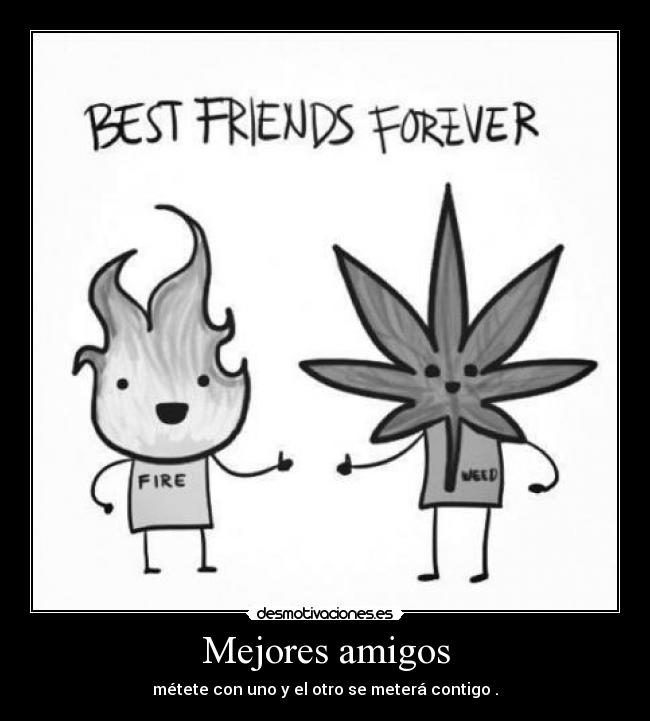 Mejores amigos - métete con uno y el otro se meterá contigo .