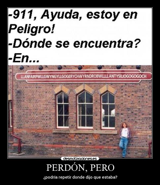 PERDÓN, PERO -