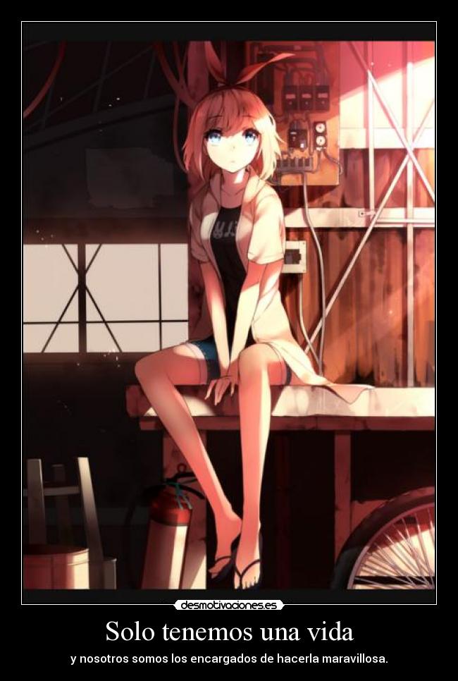 Solo tenemos una vida -