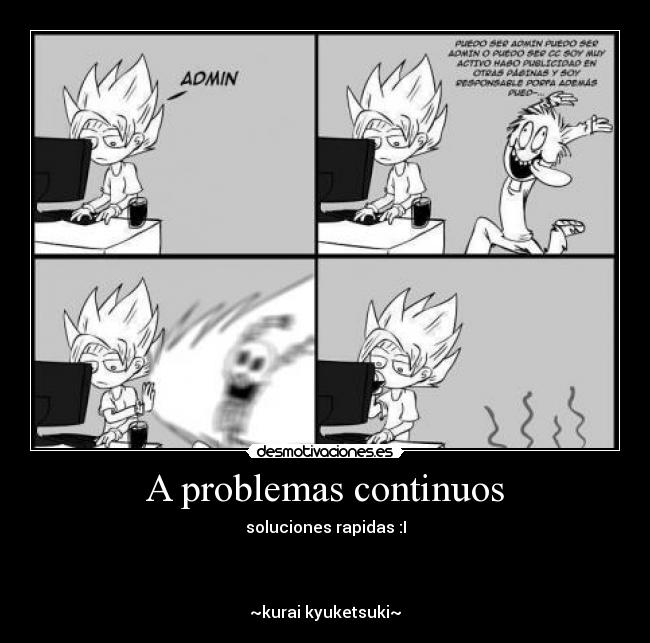 carteles problemas anime administrar paginas facebook desmotivaciones