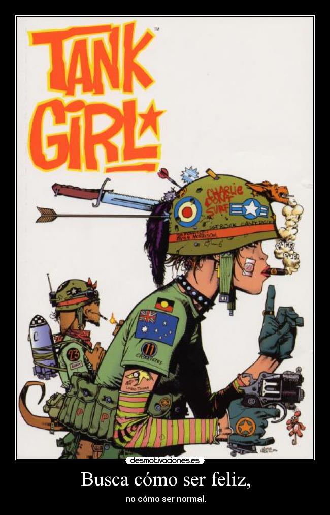 Busca cómo ser feliz, -