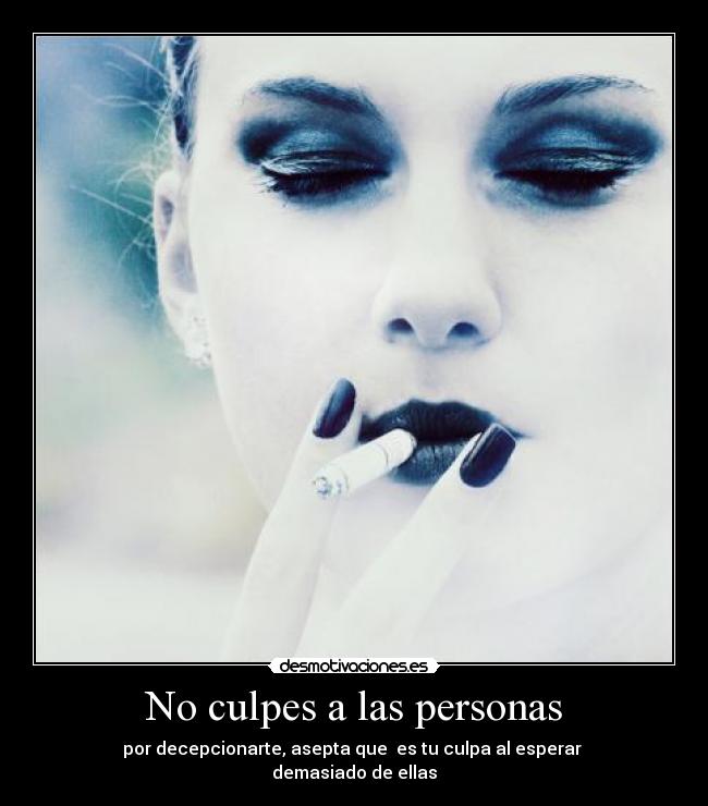 No culpes a las personas -