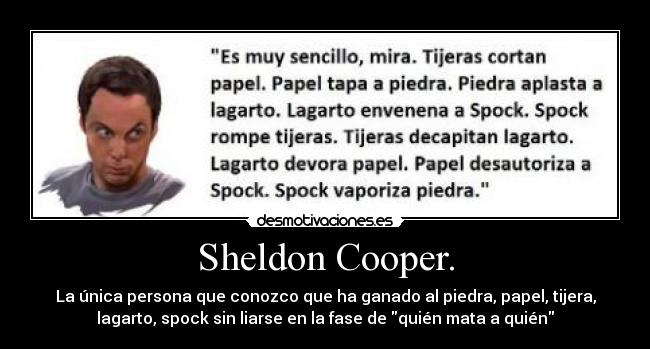 Sheldon Cooper. -