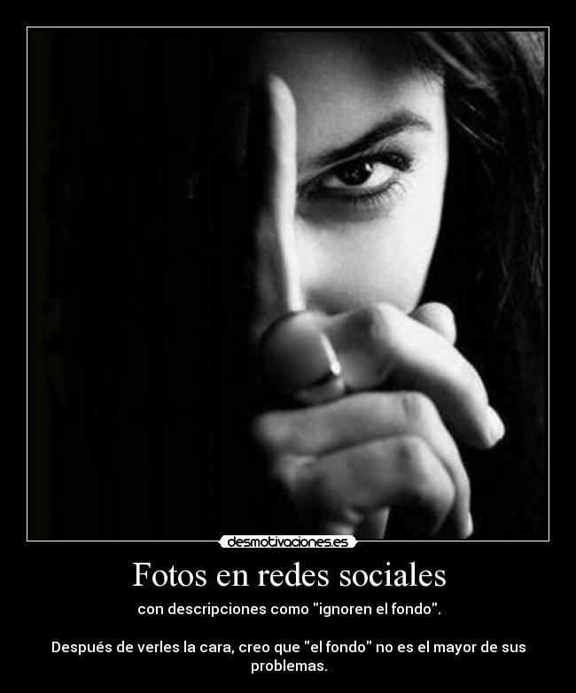 Fotos en redes sociales -