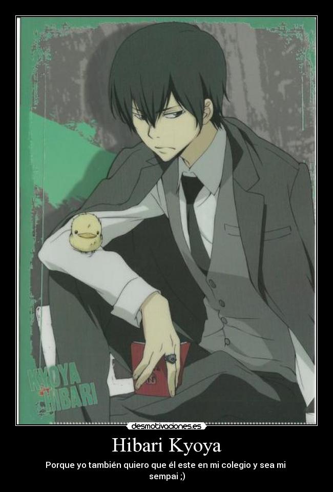 carteles hibari kyoya katekyohitmanreborn katekyo hitman reborn anime desmotivaciones