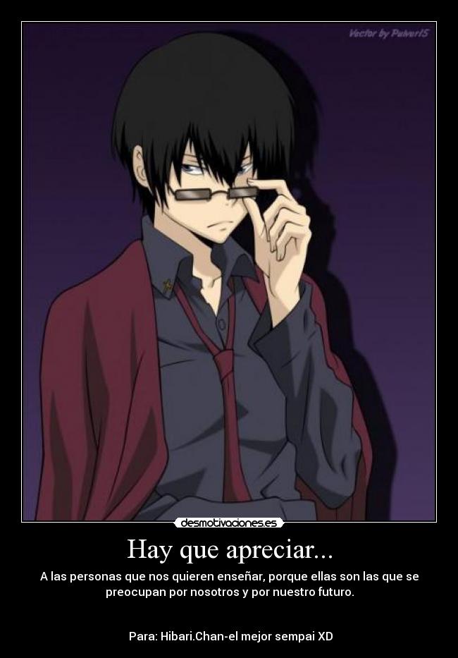 Hay que apreciar... -